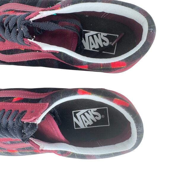 Vans Old Skool Stackform Sneakers Unisex Size M7.5/W9.0 Red Plaid Lace Up 721356 - Picture 8 of 11